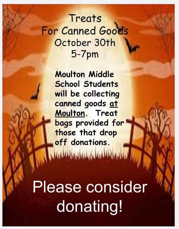 Trick or Treat for Canned Goods Shelbyville Community School District