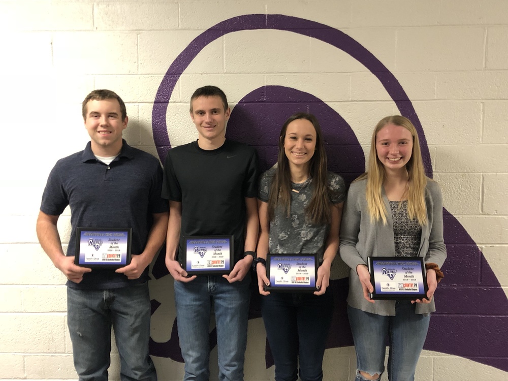 SHS January Students of the Month