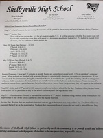 SHS Semester Exam Schedule